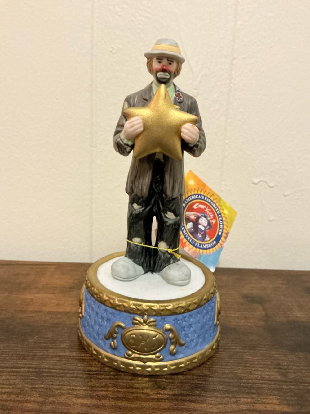 Emmett Kelly Jr porcelain figurine You’re Star San Francisco Music Box Company